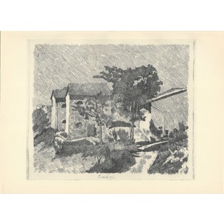 Giorgio Morandi, The Three Houses of Campiaro in Grizzana, 1929-1957, Lithograph For Sale