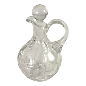 1990s Contemporary, Cut Glass Cruet