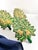 Vintage Cloisonné Christmas Tree Napkin Rings With Golden Pears, Set of 4 For Sale - Image 4 of 9