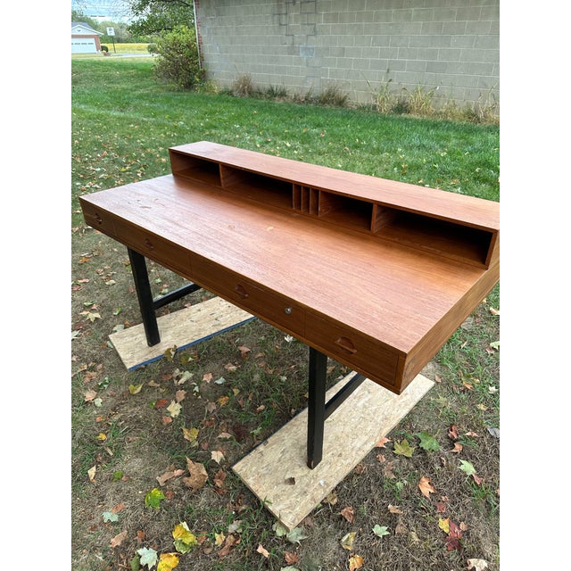 Mid-Century Modern Teak Lovig Dansk Desk For Sale - Image 6 of 9