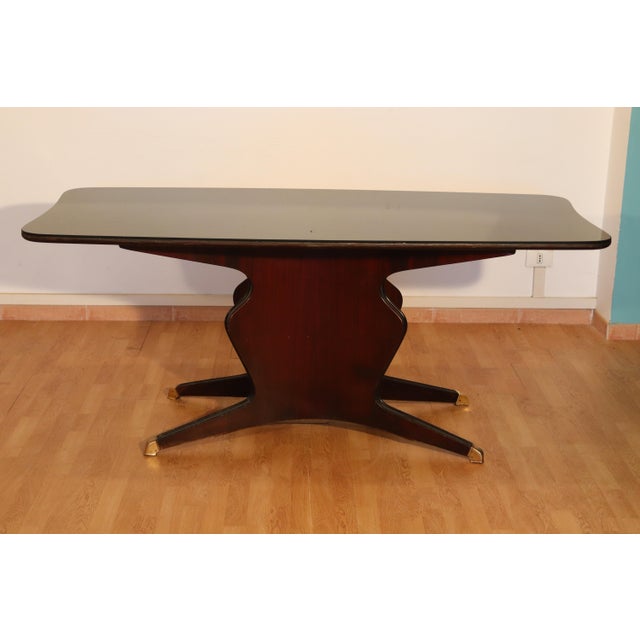 Mid-Century Modern Vintage Dining Room Suite by Osvaldo Borsani for Fratelli Turri, Italy, 1950s, Set of 9 For Sale - Image 3 of 18