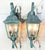 Elegant pair of solid brass wall lanterns. featuring a timeless French Quarter-inspired design. The lanterns feature a...