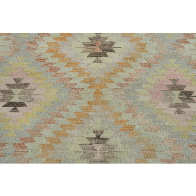 Mid 20th Century Mid 20th Century Vintage Turkish Kilim Rug-5′8″ × 10′ For Sale - Image 5 of 13