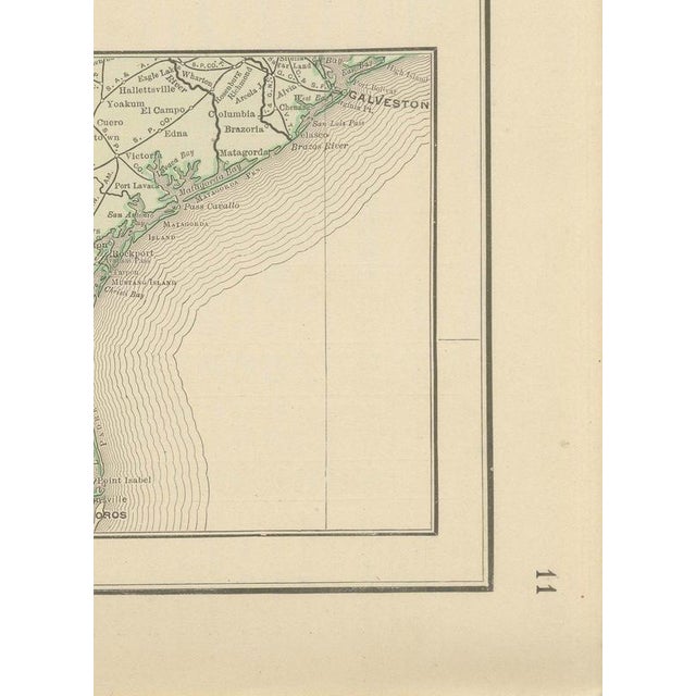 Antique Map of the Eastern United States with Florida Inset from Rand McNally, 1899 For Sale - Image 9 of 12
