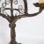 Metal 19th Century French Forged Iron 3-Arm Candelabra Table Lamps with Shades - A Pair For Sale - Image 7 of 8
