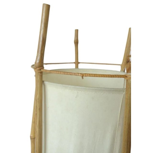 Bamboo Floor Lamp by Louis Sognot, France, 1970s For Sale - Image 3 of 5