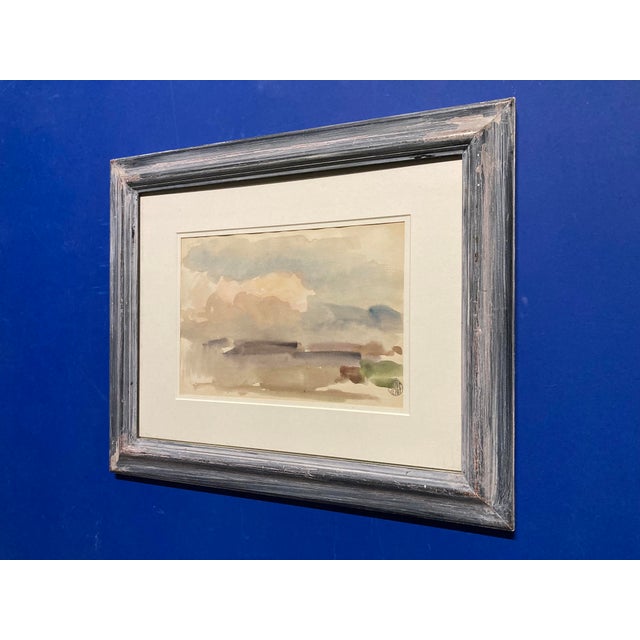 Gustave Guétant, Landscape, Watercolor, Framed For Sale - Image 12 of 14