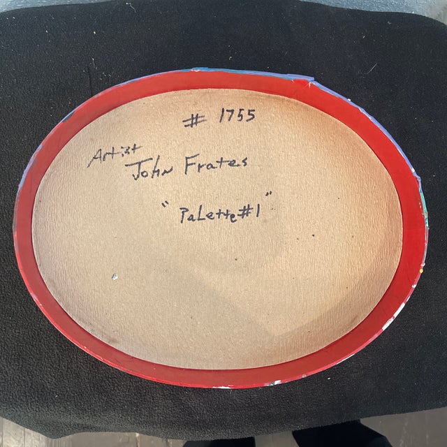 John Frates Palette #1, Mid Century Modern, Memorabilia, Studio Artifact For Sale - Image 4 of 4