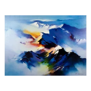 Hong Leung Celestial Vista Signed Contemporary Asian Giclee on Canvas 17/25