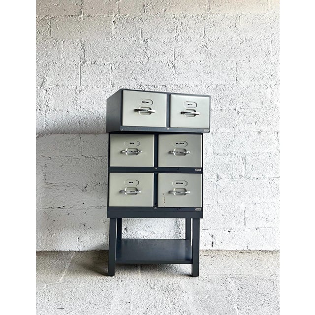 Vintage Archive Cabinet with Drawers from Strafor, 1960s For Sale - Image 14 of 17