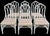White Vintage Henry Link for Lexington Rattan & Wicker Cathedral Dining Chairs - Set of 6 For Sale - Image 8 of 9