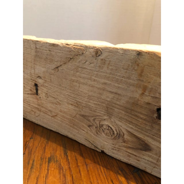 1960s 1960s Carved Pine Coat/Hat Rack with Iron Hooks For Sale - Image 5 of 9