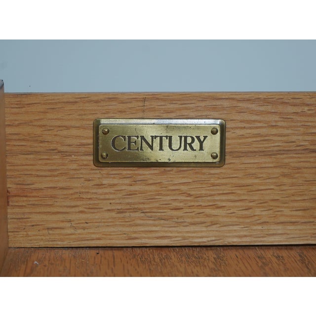 Century Queen Anne Mahogany Banded Two Drawer Console Table For Sale - Image 17 of 17