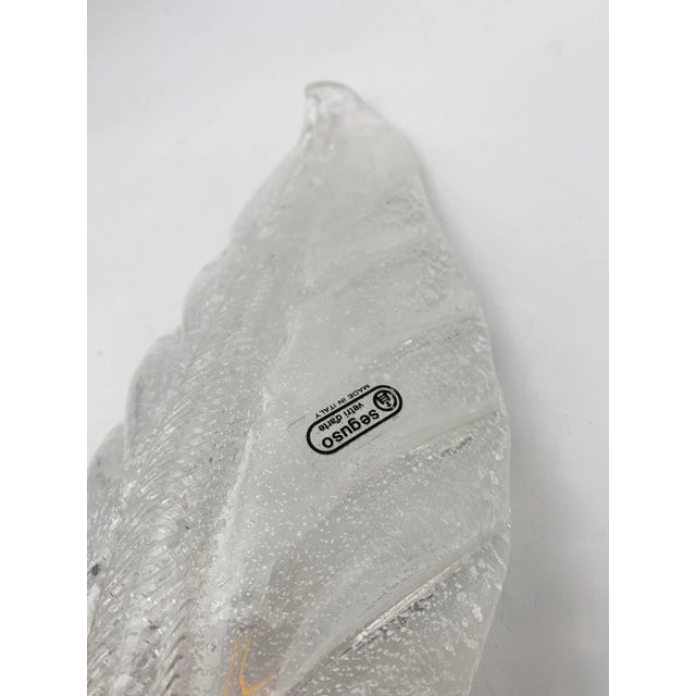 Single Leaf Wall Light by Archimede Seguso for Seguso For Sale - Image 3 of 7