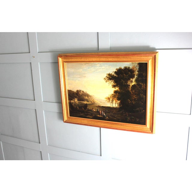 Follower of Claude Lorrain, Merchants on the River Po, 1800s, Oil on Canvas For Sale - Image 17 of 18