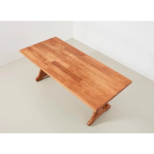 Oak Dining Table by Meubelfabriek Oisterwijk, 1940s For Sale - Image 5 of 11