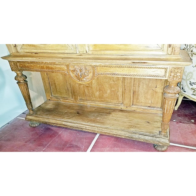 Wood 18th C. French Country Louis XVI Vitrine Biblioteque For Sale - Image 7 of 15