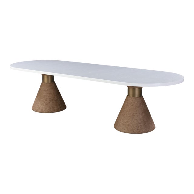 Rishi Natural Rope Oval Table For Sale