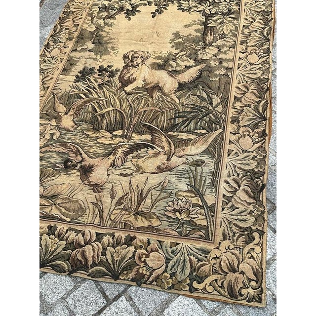 Vintage French Aubusson Style Jacquard Tapestry Panel, 1940s For Sale - Image 6 of 18