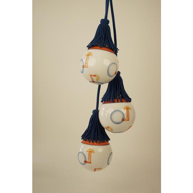 Pendant Light with Three Glass Balls, 1925 For Sale - Image 6 of 14
