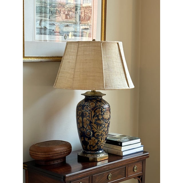 Vintage Frederick Cooper Chinoiserie Porcelain Table Lamp For Sale - Image 12 of 12