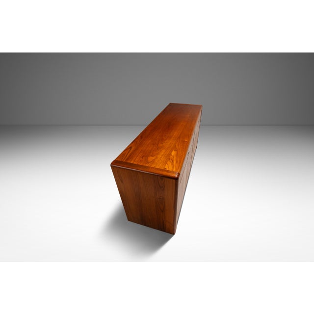 Elegant Mid-Century Danish Modern Cabinet / Sideboard / Credenza in Teak & Brass by D-Scan, C. 1980's For Sale - Image 10 of 18