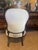 Alabaster Victorian Revival Carved Wood & Tufted Upholstered Parlor Chairs – Pair For Sale - Image 8 of 12