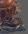 Antique Hand Carved Hardwood Hotei Happy Joyous Buddha Arms Raised Holding a Lotus Flower Table Lamp For Sale - Image 6 of 16
