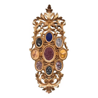 Sample Set with Marble and Semi-Precious Stones, Late 19th Century For Sale