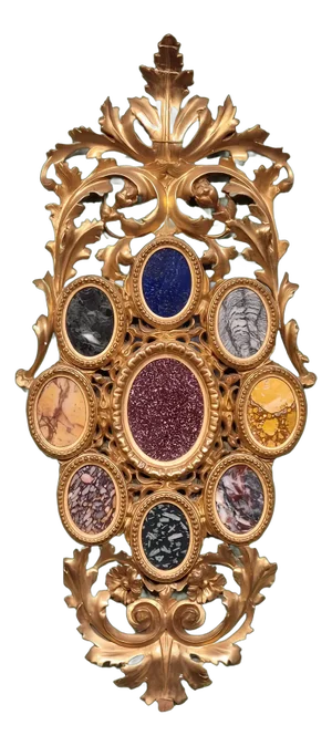 Sample Set with Marble and Semi-Precious Stones, Late 19th Century