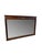 A beautifully crafted vintage wall mirror dating to the 1970s featuring a rich mahogany-toned wood frame with finely...