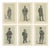 Unknown, British Elites 1883, Paper, Set of 6 For Sale