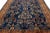 Persian Antique Persian Sarouk Farahan Handmade Allover Designed Navy Blue Wool Rug For Sale - Image 3 of 11
