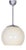 Bauhaus Chandelier in Chrome-Plated Steel and Opaline Glass, Czech, 1930s For Sale