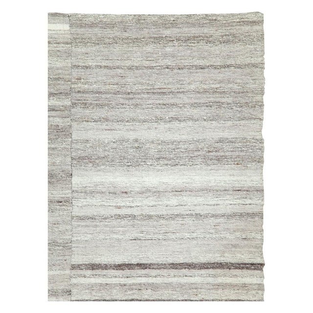 Galerie Shabab Collection Grey Mid-20th Century Handmade Turkish Flatweave Kilim Accent Rug For Sale - Image 4 of 10