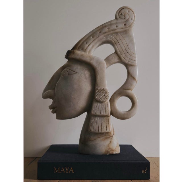 Amazing Large Vintage Ethnic Stone Sculpture For Sale - Image 4 of 5