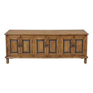 American Primitive 8ft Long Sideboard 19th Century For Sale