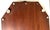 Antique English Silver and Mahogany Gallery Tray For Sale - Image 13 of 18
