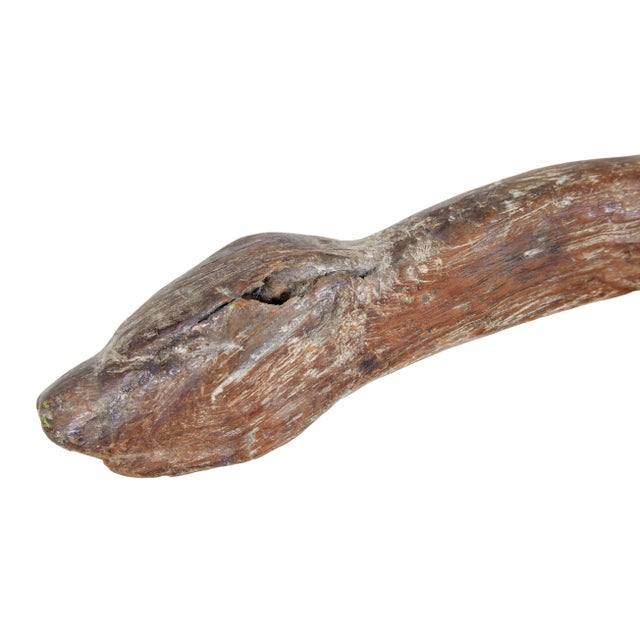 Rustic 19th Century Natural Form Oak Childs Stool, 1880s For Sale - Image 3 of 9