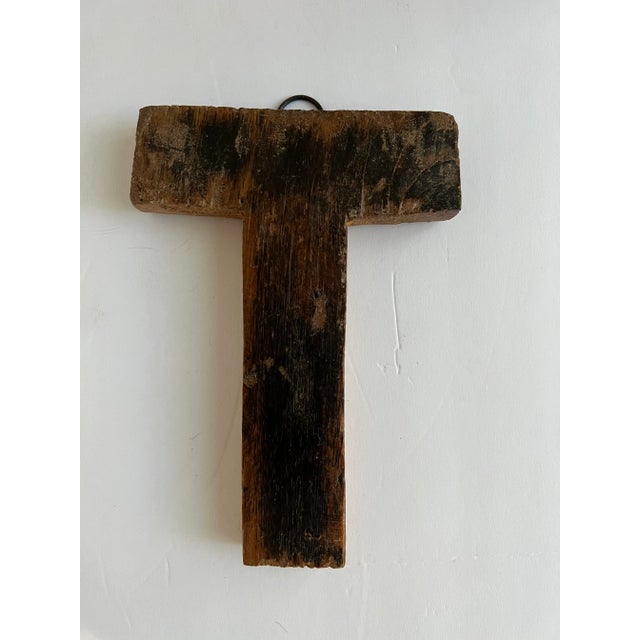 Vintage Wood Letters Sign "Eat" - 3 Pieces For Sale In Raleigh - Image 6 of 8