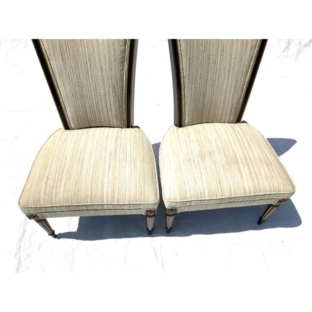 Contemporary 1990s Designer Slipper Chairs - a Pair For Sale - Image 3 of 12
