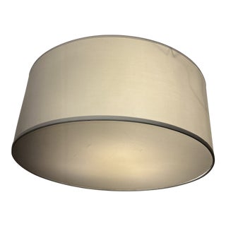 Contemporary White Drum Ceiling Light Pendant For Sale