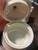 Late 20th Century Vintage Royal Limited Golden Ivory Porcelain Coffee Set 8 Pieces Made in Japan Gold Trim For Sale - Image 5 of 5