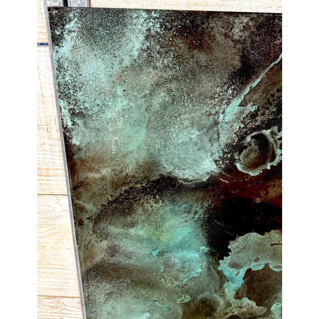 Treloar, Shallow Water, Verdigris-Patinated Copper Panel, No. 3000/c, 36" x 44" For Sale - Image 13 of 18