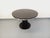 Vintage Round Dining Table in Black Wood-Effect Melamine and Chrome Metal, Space Age/1970s Style, with Integrated Extension For Sale - Image 14 of 18
