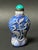 Late 20th Century Chinese Art Overlay Peking Glass Snuff Bottle Duck and Lotus Design For Sale In New York - Image 6 of 7