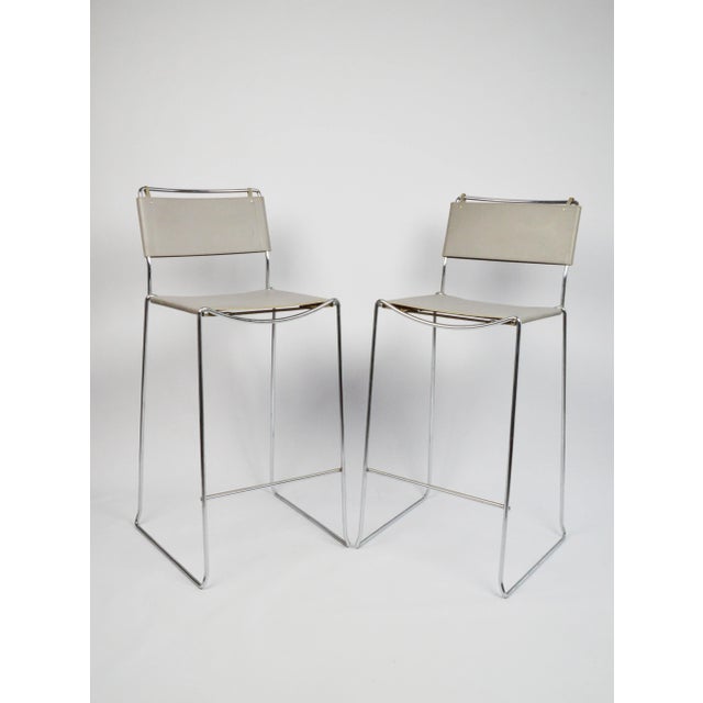 Set of Stools attributed to G. Belotti for Alias, Italy, 1970s For Sale - Image 11 of 11