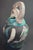Vintage Designer Raku Pottery Vase With Birds For Sale - Image 9 of 11