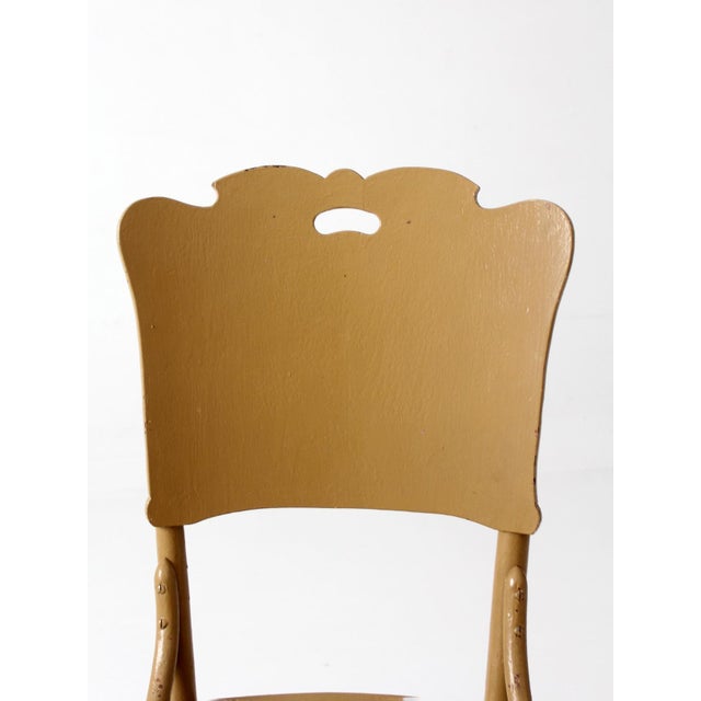 Late 19th Century Antique 19th Century American Wood Dining Chair For Sale - Image 5 of 15