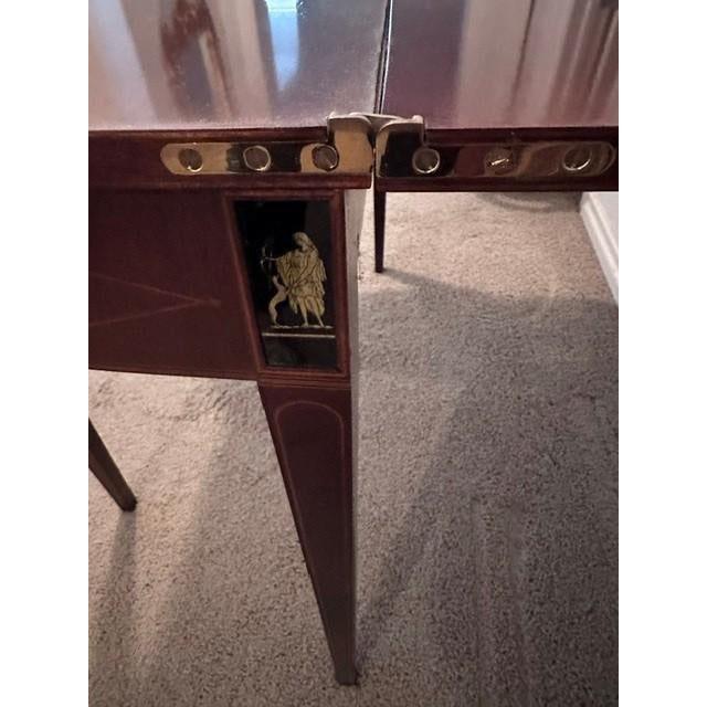 Neoclassical 1990s Baker Furniture Neoclassical Style Mahogany Game Table For Sale - Image 3 of 8